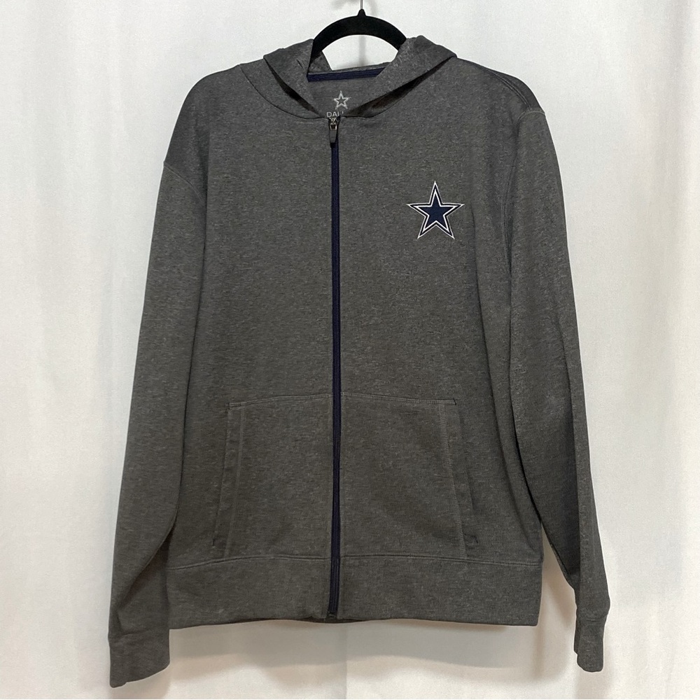 Dallas Cowboys NFL Mens Medium Full Zip Sweatshirt Hoodie Authentic Football